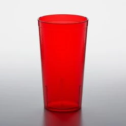 GET Enterprises GET 6616-1-R 16 Oz. Red Customizable SAN Plastic Pebbled Tumbler - 72/Case 3 GET Enterprises GET 6616-1-R 16 Oz. Red Customizable SAN Plastic Pebbled Tumbler - 72/Case -Acopa shop 1852982