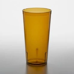 GET Enterprises GET 6620-1-A 20 Oz. Amber Customizable SAN Plastic Pebbled Tumbler - 72/Case 3 GET Enterprises GET 6620-1-A 20 Oz. Amber Customizable SAN Plastic Pebbled Tumbler - 72/Case -Acopa shop 1852985