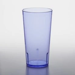 GET Enterprises GET 6632-1-BL 32 Oz. Blue Customizable SAN Plastic Tall Pebbled Tumbler - 48/Case 3 GET Enterprises GET 6632-1-BL 32 Oz. Blue Customizable SAN Plastic Tall Pebbled Tumbler - 48/Case -Acopa shop 1853068