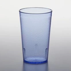 GET Enterprises GET 6695-1-BL 9.5 Oz. Blue Customizable SAN Plastic Pebbled Tumbler - 72/Case 3 GET Enterprises GET 6695-1-BL 9.5 Oz. Blue Customizable SAN Plastic Pebbled Tumbler - 72/Case -Acopa shop 1853092