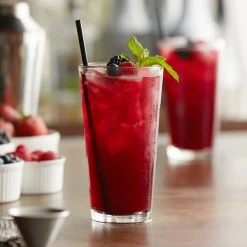 Libbey Fizzazz Restaurant Basics 16 Oz. Customizable Rim Tempered Tall Mixing Glass / Pint Glass - 24/Case