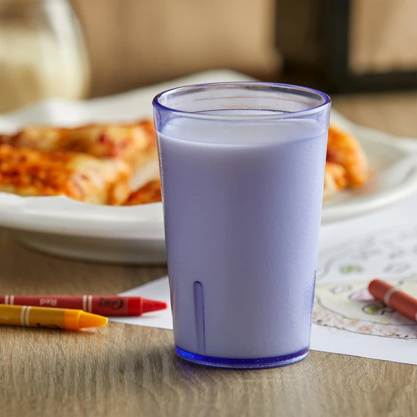 GET Enterprises GET 6695-1-BL 9.5 Oz. Blue Customizable SAN Plastic Pebbled Tumbler - 72/Case 1 GET Enterprises GET 6695-1-BL 9.5 Oz. Blue Customizable SAN Plastic Pebbled Tumbler - 72/Case