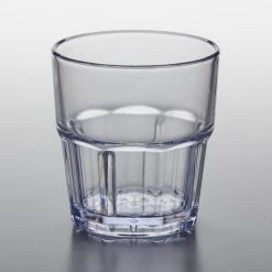 GET Enterprises GET 9909-1-CL Bahama 9 Oz. Clear Customizable SAN Plastic Tumbler - 12/Pack 3 GET Enterprises GET 9909-1-CL Bahama 9 Oz. Clear Customizable SAN Plastic Tumbler - 12/Pack -Acopa shop 1865039