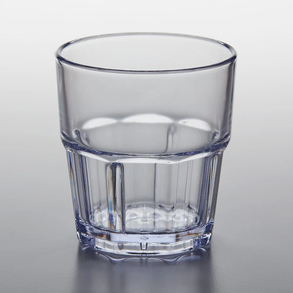 GET Enterprises GET 9909-1-CL Bahama 9 Oz. Clear Customizable SAN Plastic Tumbler - 12/Pack 2 GET Enterprises GET 9909-1-CL Bahama 9 Oz. Clear Customizable SAN Plastic Tumbler - 12/Pack - Image 2