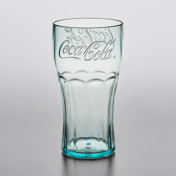 GET Enterprises GET 1116-JC Bell 16 Oz. Jade Coca-Cola® SAN Plastic Soda Glass - 72/Case 2 GET Enterprises GET 1116-JC Bell 16 Oz. Jade Coca-Cola® SAN Plastic Soda Glass - 72/Case - Image 2