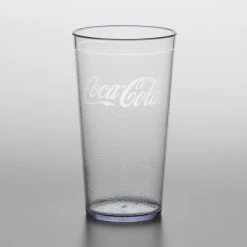 GET Enterprises GET 6616-CC 16 Oz. Clear Coca-Cola® SAN Plastic Pebbled Tumbler - 24/Pack 3 GET Enterprises GET 6616-CC 16 Oz. Clear Coca-Cola® SAN Plastic Pebbled Tumbler - 24/Pack -Acopa shop 1928121
