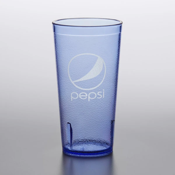 GET Enterprises GET 6620-BP 20 Oz. Blue Pepsi® SAN Plastic Pebbled Tumbler - 72/Case 2 GET Enterprises GET 6620-BP 20 Oz. Blue Pepsi® SAN Plastic Pebbled Tumbler - 72/Case - Image 2