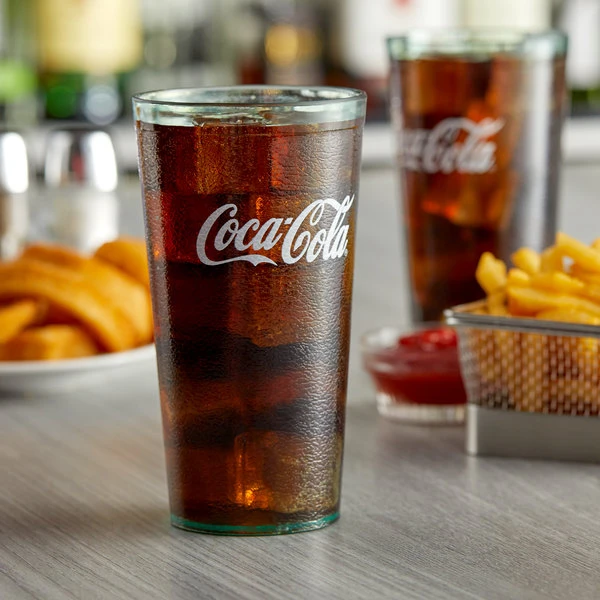 GET Enterprises GET 6620-JC 20 Oz. Jade Coca-Cola® SAN Plastic Pebbled Tumbler - 72/Case 1 GET Enterprises GET 6620-JC 20 Oz. Jade Coca-Cola® SAN Plastic Pebbled Tumbler - 72/Case