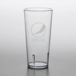 GET Enterprises GET 6624-CP 24 Oz. Clear Pepsi® SAN Plastic Pebbled Tumbler - 72/Case 3 GET Enterprises GET 6624-CP 24 Oz. Clear Pepsi® SAN Plastic Pebbled Tumbler - 72/Case -Acopa shop 1928128
