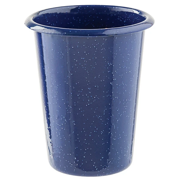 Tablecraft 10157 Enamelware 16.9 Oz. Blue Tumbler With Speckles 1 Tablecraft 10157 Enamelware 16.9 Oz. Blue Tumbler With Speckles