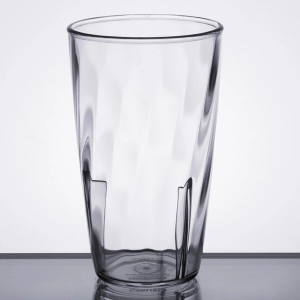 Carlisle 4366307 Swirl 8 Oz. Clear Polycarbonate Tumbler - 6/Pack 2 Carlisle 4366307 Swirl 8 Oz. Clear Polycarbonate Tumbler - 6/Pack - Image 2
