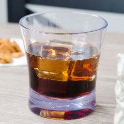 Carlisle 561207 Alibi 11.3 Oz. SAN Plastic Double Rocks / Old Fashioned Glass - 6/Pack