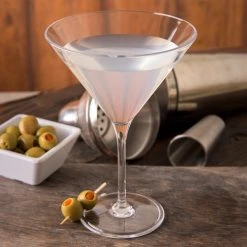 Carlisle 564607 Alibi 9 Oz. Plastic Martini Glass - 6/Pack