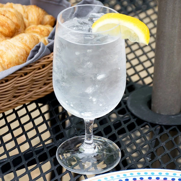 Carlisle 564807 Alibi 15 Oz. Plastic Water Goblet - 6/Pack 1 Carlisle 564807 Alibi 15 Oz. Plastic Water Goblet - 6/Pack