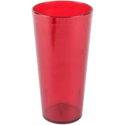 Alternative view of Carlisle 522410 Stackable 24 Oz. Ruby SAN Plastic Tumbler - 6/Pack