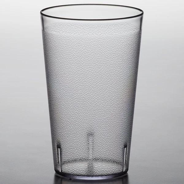 Carlisle 553207 Stackable 32 Oz. Clear SAN Plastic Tumbler - 3/Pack 2 Carlisle 553207 Stackable 32 Oz. Clear SAN Plastic Tumbler - 3/Pack - Image 2