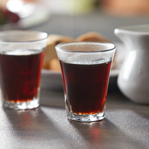 Duralex 1001AC04 Amalfi 2.5 Oz. Stackable Shot Glass / Espresso Glass - 4/Pack 1 Duralex 1001AC04 Amalfi 2.5 Oz. Stackable Shot Glass / Espresso Glass - 4/Pack