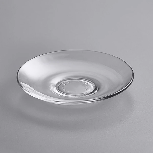 Duralex 4007AF06 Gigogne 5 1/4" Stackable Glass Saucer - 6/Pack 2 Duralex 4007AF06 Gigogne 5 1/4" Stackable Glass Saucer - 6/Pack - Image 2