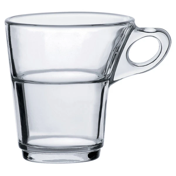 Duralex 4026AR06 Caprice 3.125 Oz. Stackable Glass Espresso Mug - 6/Pack 2 Duralex 4026AR06 Caprice 3.125 Oz. Stackable Glass Espresso Mug - 6/Pack - Image 2