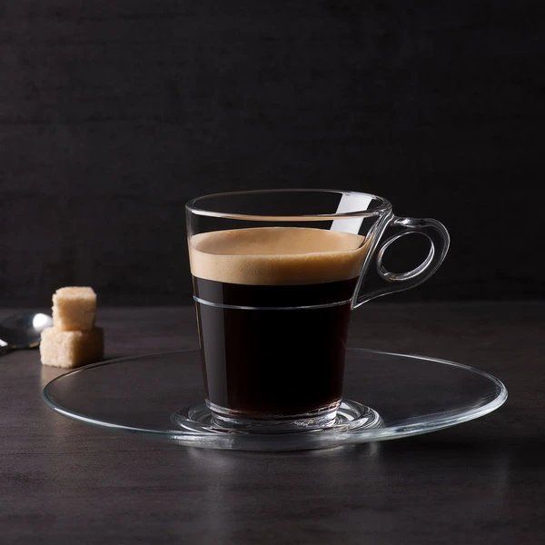 Duralex 4026AR06 Caprice 3.125 Oz. Stackable Glass Espresso Mug - 6/Pack 3 Duralex 4026AR06 Caprice 3.125 Oz. Stackable Glass Espresso Mug - 6/Pack - Image 3