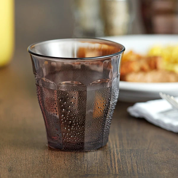 Duralex 1027SR06SE Picardie 8.75 Oz. Stackable Smoke Glass Tumbler - 6/Pack 1 Duralex 1027SR06SE Picardie 8.75 Oz. Stackable Smoke Glass Tumbler - 6/Pack