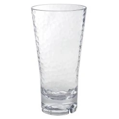 Front Of The House AHB003CLT23 Drinkwise 18 Oz. Hammered Tritan Plastic Highball Glass - 12/Pack