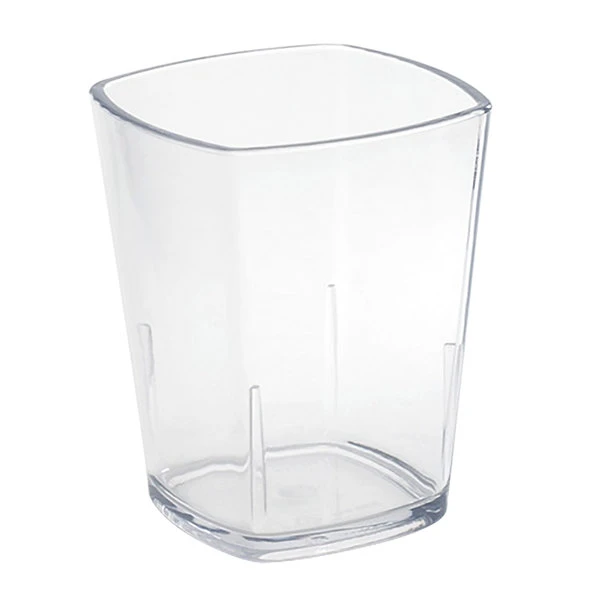 Front Of The House ADO010CLT23 Drinkwise Mod 7 Oz. Tritan Plastic Stackable Rocks / Old Fashioned Glass - 12/Pack 1 Front Of The House ADO010CLT23 Drinkwise Mod 7 Oz. Tritan Plastic Stackable Rocks / Old Fashioned Glass - 12/Pack
