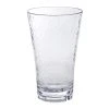 Front Of The House AHB007CLT23 Drinkwise 16 Oz. Hammered Tritan Plastic Highball Glass - 12/Pack