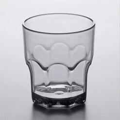 Carlisle 580818 Louis 8 Oz. Smoke SAN Plastic Tumbler - 24/Case -Acopa shop 2049549