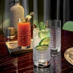 Luigi Bormioli 12420/01 Mixology 16.25 Oz. Textures Highball Glass - 12/Case 3 Luigi Bormioli 12420/01 Mixology 16.25 Oz. Textures Highball Glass - 12/Case -Acopa shop 2061831