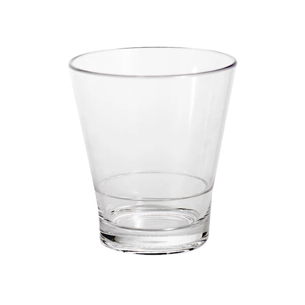 Elite Global Solutions DW3290PC-CL 9 Oz. Plastic Stackable Rocks / Old Fashioned Glass - 24/Case