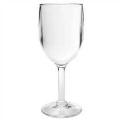 Elite Global Solutions DW3292PC-CL 8 Oz. Plastic Wine Glass - 24/Case