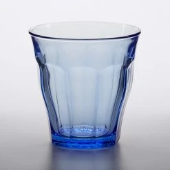 Duralex 1027BB06 Picardie Marine 8.75 Oz. Stackable Glass Tumbler - 6/Pack 3 Duralex 1027BB06 Picardie Marine 8.75 Oz. Stackable Glass Tumbler - 6/Pack -Acopa shop 2072867