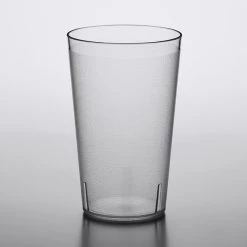 Choice 32 Oz. Clear SAN Plastic Pebbled Tumbler - 12/Pack 4 Choice 32 Oz. Clear SAN Plastic Pebbled Tumbler - 12/Pack -Acopa shop 2145117