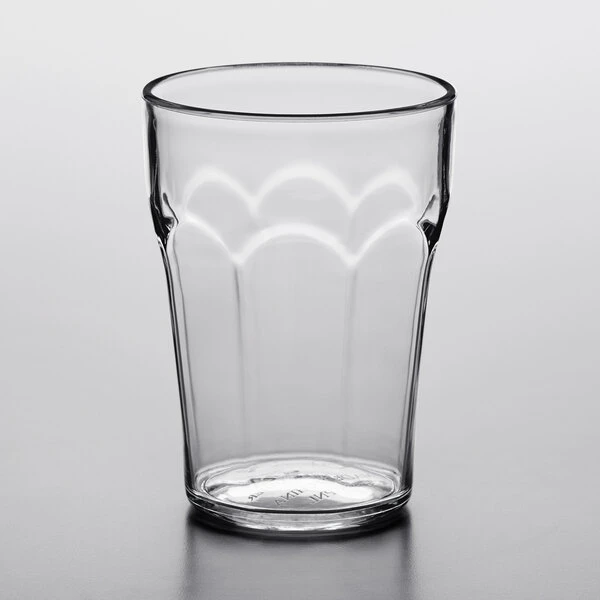 Choice 9 Oz. Clear SAN Plastic Paneled Tumbler - 12/Pack 2 Choice 9 Oz. Clear SAN Plastic Paneled Tumbler - 12/Pack - Image 2