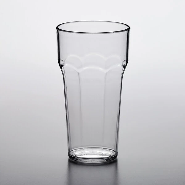 Choice 22 Oz. Clear SAN Plastic Paneled Tumbler - 12/Pack 2 Choice 22 Oz. Clear SAN Plastic Paneled Tumbler - 12/Pack - Image 2