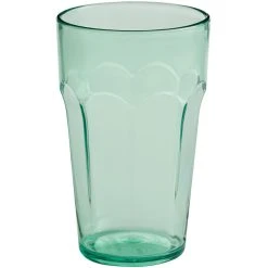 Alternative view of Choice 10 Oz. Green SAN Plastic Paneled Tumbler - 12/Pack