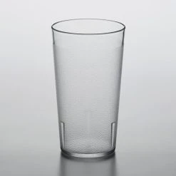 Alternative view of Choice 12 Oz. Clear SAN Plastic Pebbled Tumbler - 12/Pack