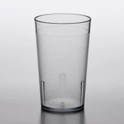 Alternative view of Choice 9 Oz. Clear SAN Plastic Pebbled Tumbler - 12/Pack