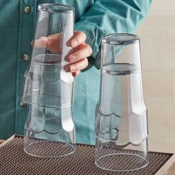 Choice 22 Oz. Clear SAN Plastic Paneled Tumbler - 12/Pack 5 Choice 22 Oz. Clear SAN Plastic Paneled Tumbler - 12/Pack -Acopa shop 2163874