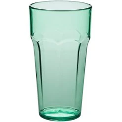 Choice 22 Oz. Green SAN Plastic Paneled Tumbler - 12/Pack 4 Choice 22 Oz. Green SAN Plastic Paneled Tumbler - 12/Pack -Acopa shop 2164017