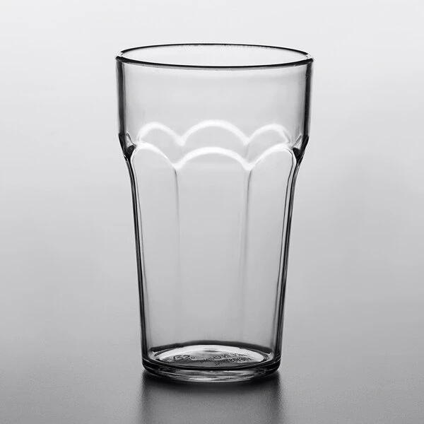 Choice 10 Oz. Clear SAN Plastic Paneled Tumbler - 12/Pack 2 Choice 10 Oz. Clear SAN Plastic Paneled Tumbler - 12/Pack - Image 2