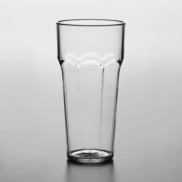 Choice 14 Oz. Clear SAN Plastic Paneled Tumbler - 12/Pack 2 Choice 14 Oz. Clear SAN Plastic Paneled Tumbler - 12/Pack - Image 2