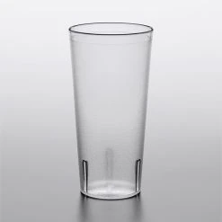 Choice 24 Oz. Clear SAN Plastic Pebbled Tumbler - 12/Pack -Acopa shop 2165205