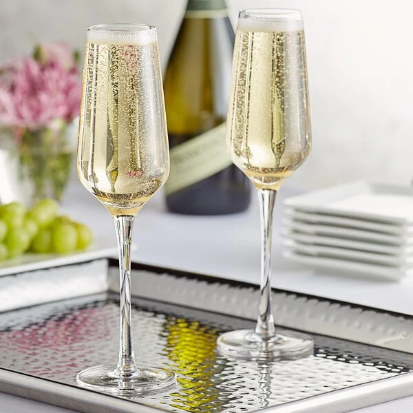 Acopa Silhouette 9 Oz. Flute Glass - 12/Case 1 Acopa Silhouette 9 Oz. Flute Glass - 12/Case