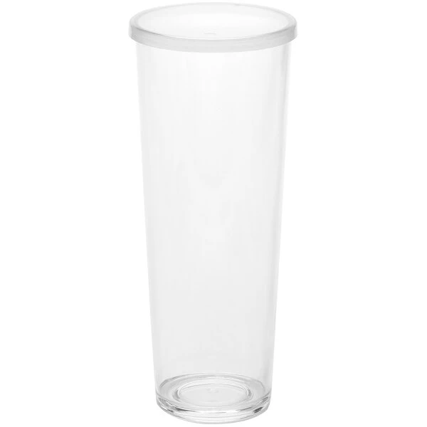 American Metalcraft 24 Oz. Reusable Clear Plastic Tumbler With Lid PTL24 1 American Metalcraft 24 Oz. Reusable Clear Plastic Tumbler With Lid PTL24