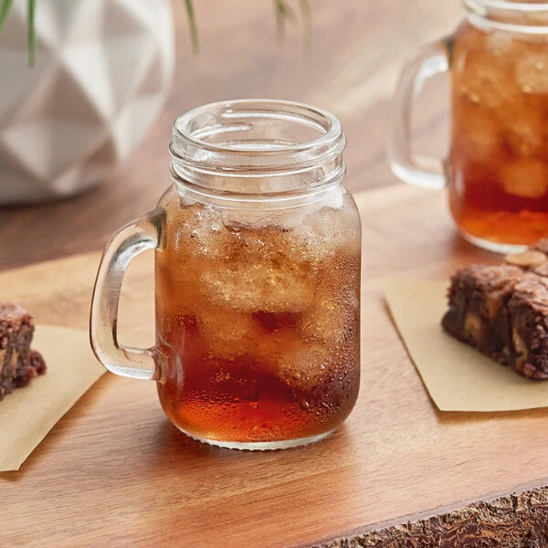 Arcoroc 4.75 Oz. Customizable Mini Mason Jar With Handle By Arc Cardinal - 12/Case 1 Arcoroc 4.75 Oz. Customizable Mini Mason Jar With Handle By Arc Cardinal - 12/Case
