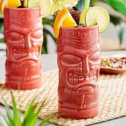 World Tableware 20 Oz. Red Tiki Tumbler - 12/Case