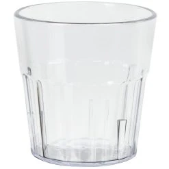 Cambro NT9152 Newport 9.3 Oz. Clear Customizable SAN Plastic Tumbler - 36/Case -Acopa shop 2284157