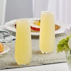 Libbey 228 8.5 Oz. Stemless Flute Glass - 12/Case